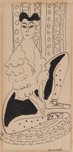 Portrait of Janet Braguin in the style of Henri Matisse