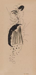 Portrait of Janet Braguin in the style of Paul Klee
