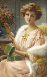 A Young Lady With A Mirror
