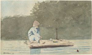 Boy on a Raft