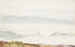 Ocean Seen from a Cliff, Prout’s Neck, Maine