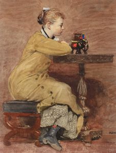 Woman and Elephant
