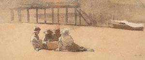 Four Boys on a Beach