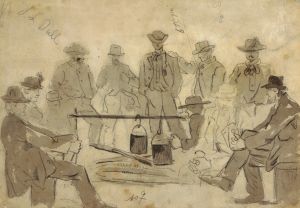 Campfire with Soldiers