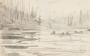 Canoes on a Lake
