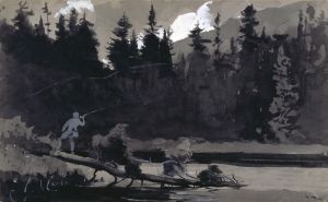 Fisherman in Quebec, Canada