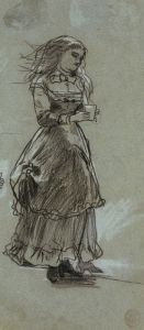 Girl Holding a Drinking Glass