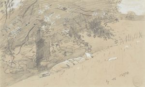 Shepherdess Resting Under a Tree