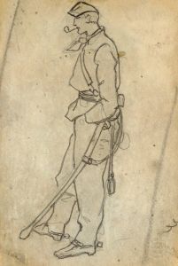 Soldier with Sword and Pipe