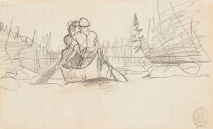 Two Men in a Canoe