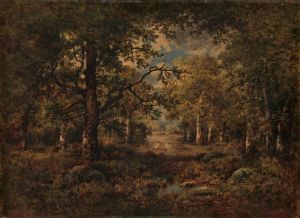 A Vista through Trees; Fontainebleau
