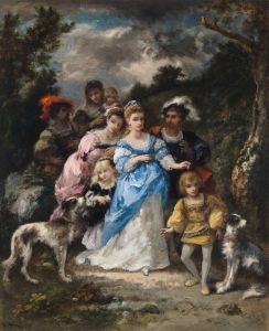 Promenade à la robe bleue