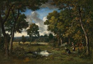 La bas d’apremont, deux bûcheronnes près de deux mares