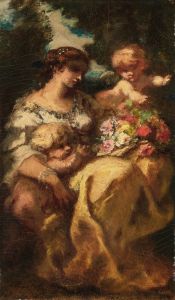 Le Bouquet, ou Comblée de fleurs et d’amour