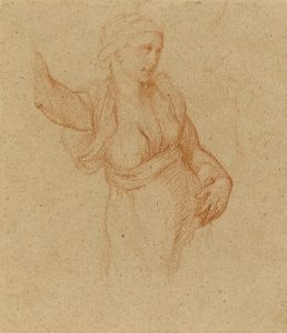 Etude de femme drapée