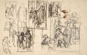 Studies for a figure composition