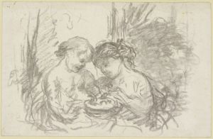 Two children with basket