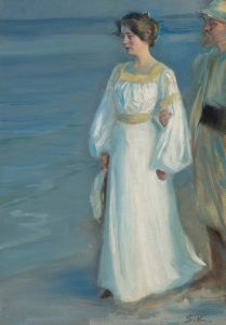 Summer Evening on Skagen Beach, Portrait of the Artist’s Wife