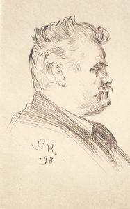 Portræt af Carl Locher, profil