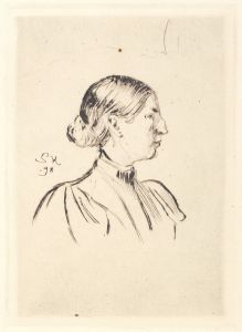 Portræt af Anna Ancher, profil