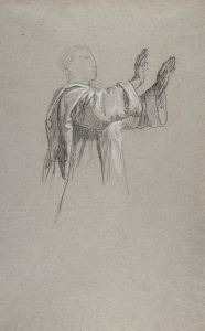 Cleric with Raised Arms