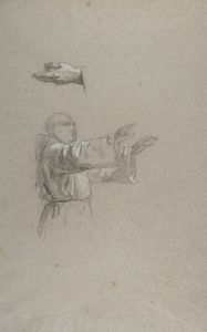 Cleric with Raised Arms