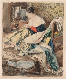 Woman Sewing