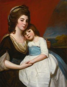 Portrait Of Lady Georgiana Smyth  And Her Son