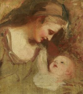 Sketch Of A Mother And Child