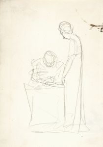 Study of Two Figures; One Seated, the Other Standing