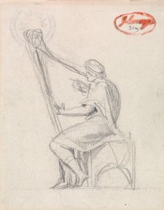 David Playing the Harp