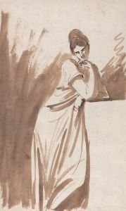 Lady Leaning on a Column