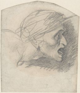 Profile of a Grotesque Head Facing Right