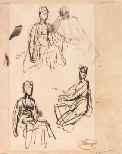Seated Woman: Three Studies