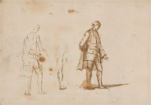 Two studies for a male portrait