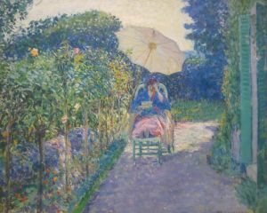 Woman Seated in a Garden