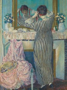 Girl Dressing Her Hair