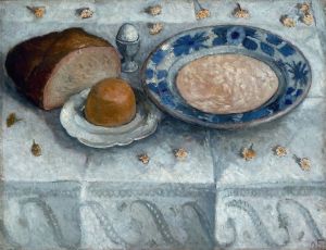 Still life with milk soup
