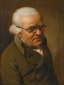 Portrait Of A White-Haired Man, Half Length, Wearing Glasses