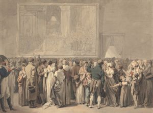 The Public In The Salon Of The Louvre, Viewing The Painting Of The ‘sacre’
