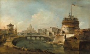 Fanciful View of the Castel Sant’Angelo,Rome