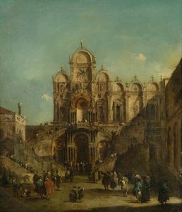 View Of Campo San Zanipolo With The Loggia Erected On The Occasion Of The Blessing Of Pope Pius Vi