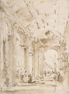 The Arcade of the Libreria, Looking Toward San Giorgio Maggiore