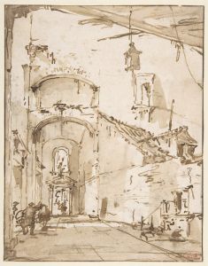 Architectural Capriccio; A Vaulted Passageway