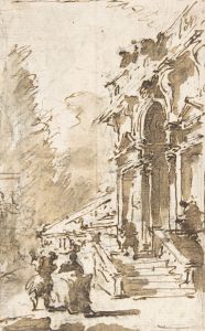 Architectural Capriccio; Garden Entrance to a Palace