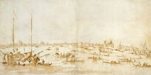 Panaromic View of the Bacino di San Marco, Looking up the Giudecca Canal