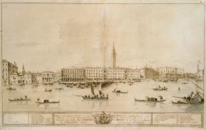 Panorama of Venice from the Bacino di San Marco, Including the Project for the Proposed Teatro Manin