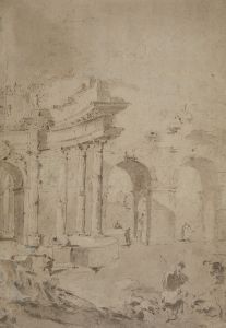 Capriccio mit römischen Ruinen