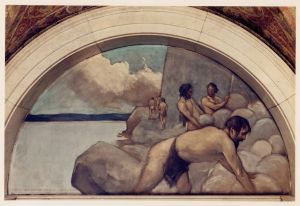 Cairn mural in Evolution of the Book series
