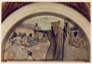 Oral Tradition mural in Evolution of the Book series